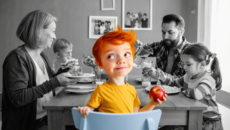 dinner with an autistic child